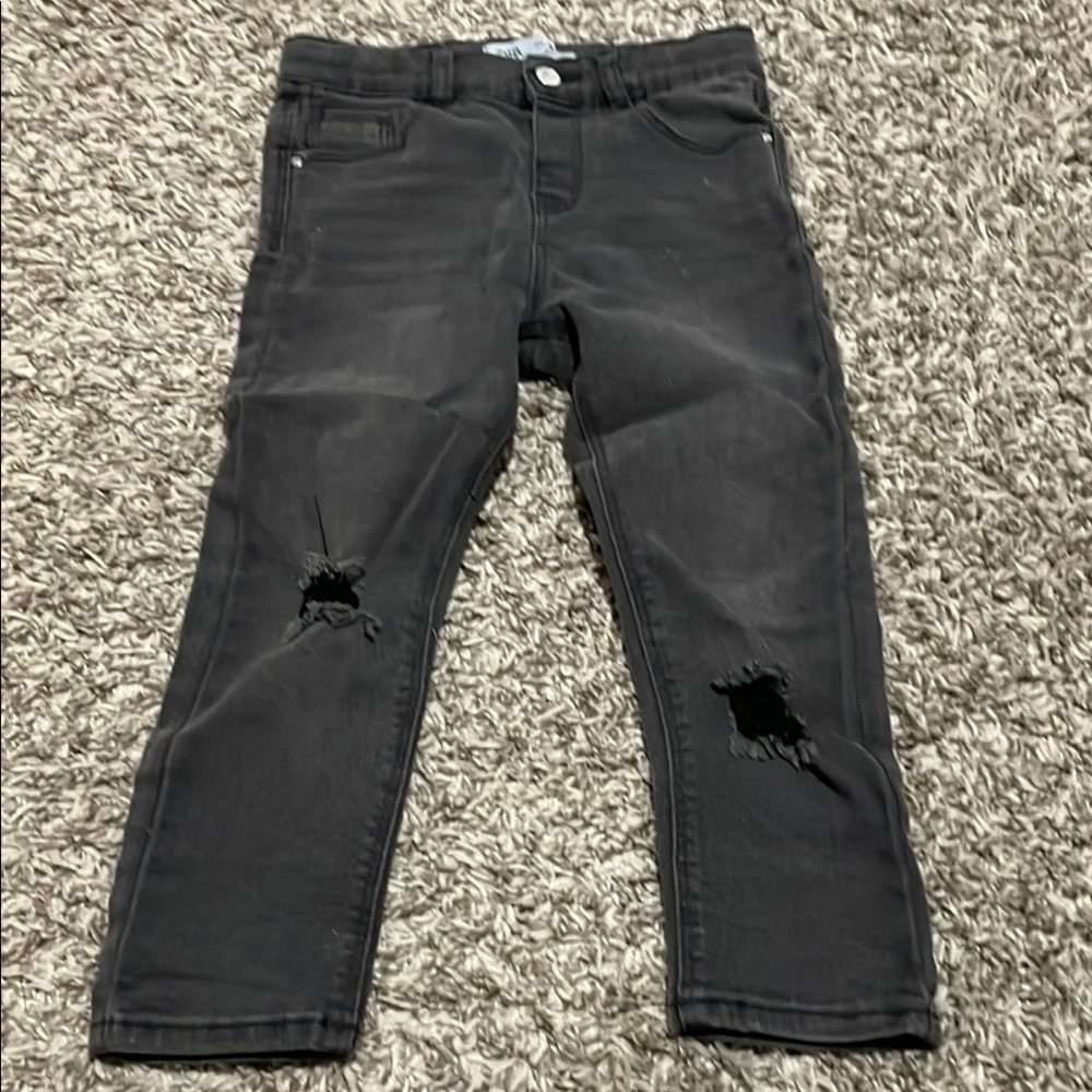 Zara Charcoal Gray Jeans